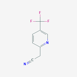 molecular formula C8H5F3N2 B1328857 2-(5-(三氟甲基)吡啶-2-基)乙腈 CAS No. 939793-18-7