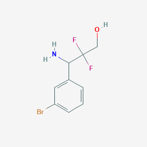 3-Amino-3-(3-bromophenyl)-2,2-difluoropropan-1-OL