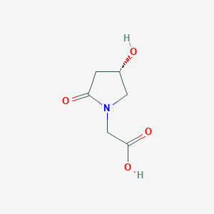 molecular formula C6H9NO4 B1328859 (S)-2-(4-羟基-2-氧代吡咯烷-1-基)乙酸 CAS No. 99437-11-3