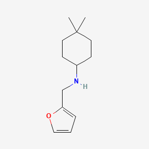 N-(furan-2-ylmethyl)-4,4-dimethylcyclohexan-1-amine