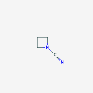 molecular formula C4H6N2 B13288649 Azetidine-1-carbonitrile 