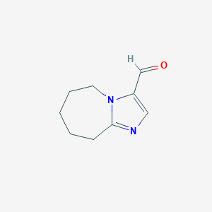 molecular formula C9H12N2O B1328866 6,7,8,9-Tetrahydro-5H-imidazo[1,2-a]azepine-3-carbaldehyde CAS No. 914637-02-8
