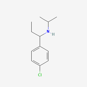 molecular formula C12H18ClN B13288711 [1-(4-Chlorophenyl)propyl](propan-2-yl)amine 