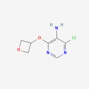 4-Chloro-6-(oxetan-3-yloxy)pyrimidin-5-amine