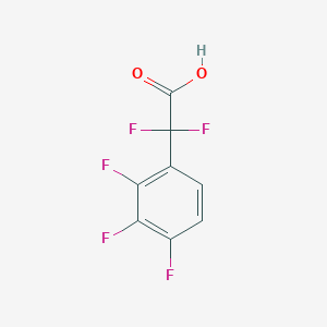 molecular formula C8H3F5O2 B13288725 2,2-Difluoro-2-(2,3,4-trifluorophenyl)acetic acid 