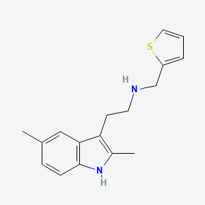 [2-(2,5-Dimethyl-1H-indol-3-yl)ethyl][(thiophen-2-yl)methyl]amine