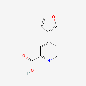 molecular formula C10H7NO3 B1328873 4-(Furan-3-yl)pyridine-2-carboxylic Acid CAS No. 914637-22-2