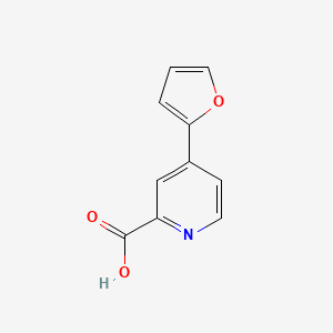 molecular formula C10H7NO3 B1328874 4-(Furan-2-yl)pyridine-2-carboxylic Acid CAS No. 914637-24-4
