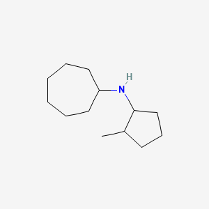 molecular formula C13H25N B13288748 N-(2-methylcyclopentyl)cycloheptanamine 