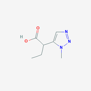 molecular formula C7H11N3O2 B13288773 2-(1-Methyl-1H-1,2,3-triazol-5-yl)butanoic acid 