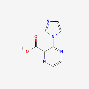 B1328880 3-(1H-imidazol-1-yl)pyrazine-2-carboxylic acid CAS No. 717848-23-2