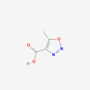 molecular formula C4H4N2O3 B1328883 5-甲基-1,2,3-恶二唑-4-甲酸 CAS No. 914637-48-2