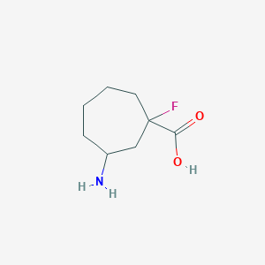 3-Amino-1-fluorocycloheptane-1-carboxylic acid