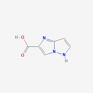 molecular formula C6H5N3O2 B1328884 5H-Imidazo[1,2-b]pyrazole-2-carboxylic Acid CAS No. 914637-58-4