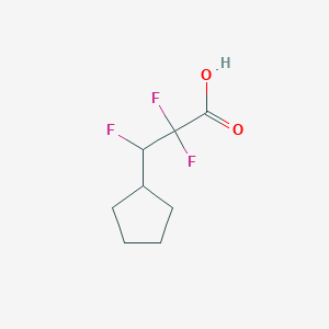 3-Cyclopentyl-2,2,3-trifluoropropanoic acid