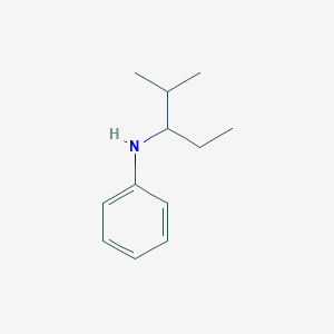 molecular formula C12H19N B13288851 N-(2-methylpentan-3-yl)aniline 