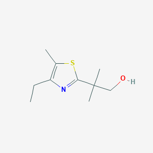 2-(4-Ethyl-5-methyl-1,3-thiazol-2-yl)-2-methylpropan-1-ol