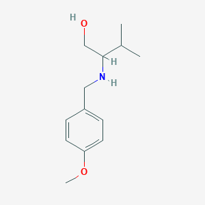 2-{[(4-Methoxyphenyl)methyl]amino}-3-methylbutan-1-ol