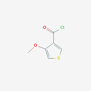 molecular formula C6H5ClO2S B1328888 4-Methoxythiophene-3-carbonyl chloride CAS No. 224649-28-9