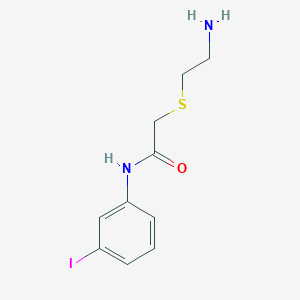 2-[(2-Aminoethyl)sulfanyl]-N-(3-iodophenyl)acetamide