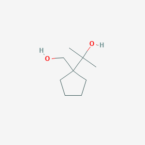 2-[1-(Hydroxymethyl)cyclopentyl]propan-2-ol