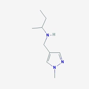 molecular formula C9H17N3 B13288927 (Butan-2-yl)[(1-methyl-1H-pyrazol-4-yl)methyl]amine 