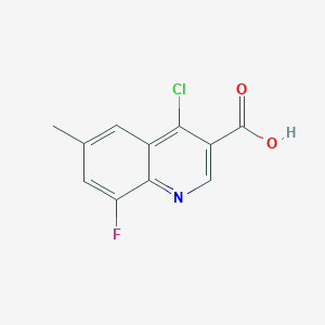 4-Chloro-8-fluoro-6-methylquinoline-3-carboxylic acid