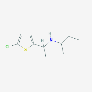 molecular formula C10H16ClNS B13288963 (Butan-2-yl)[1-(5-chlorothiophen-2-yl)ethyl]amine 