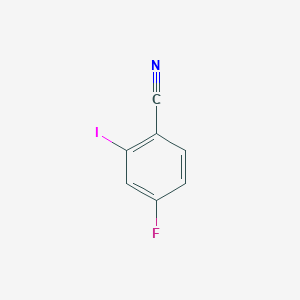 molecular formula C7H3FIN B1328897 4-Fluoro-2-iodobenzonitrile CAS No. 1031929-20-0