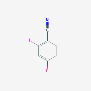 molecular formula C7H3FIN B1328897 4-Fluor-2-iodobenzonitril CAS No. 1031929-20-0