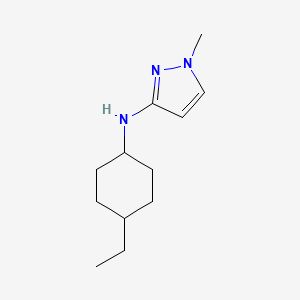 molecular formula C12H21N3 B13288994 N-(4-Ethylcyclohexyl)-1-methyl-1H-pyrazol-3-amine 