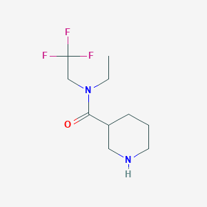 N-ethyl-N-(2,2,2-trifluoroethyl)piperidine-3-carboxamide