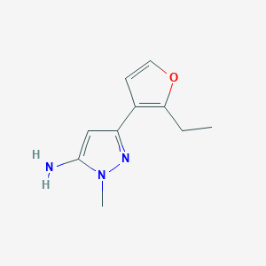 3-(2-Ethylfuran-3-yl)-1-methyl-1H-pyrazol-5-amine