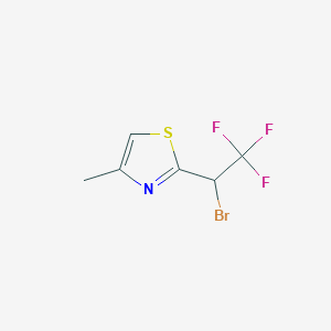 2-(1-Bromo-2,2,2-trifluoroethyl)-4-methylthiazole