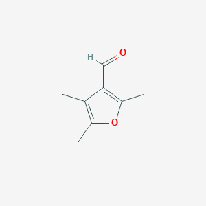 molecular formula C8H10O2 B13289100 2,4,5-Trimethylfuran-3-carbaldehyde 