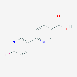 6-(6-Fluoropyridin-3-YL)pyridine-3-carboxylic acid