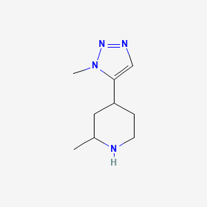 2-Methyl-4-(1-methyl-1H-1,2,3-triazol-5-yl)piperidine