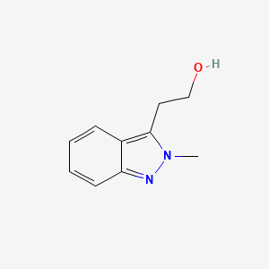 molecular formula C10H12N2O B13289114 2-(2-Methyl-2H-indazol-3-yl)ethan-1-ol 