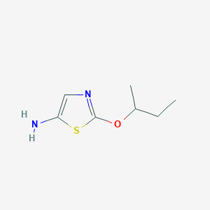 molecular formula C7H12N2OS B13289147 2-(Butan-2-yloxy)-1,3-thiazol-5-amine 