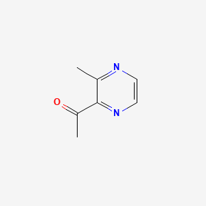 molecular formula C7H8N2O B1328917 2-Acetyl-3-methylpyrazine CAS No. 23787-80-6