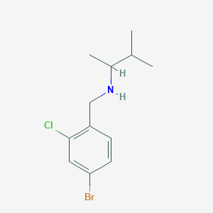 [(4-Bromo-2-chlorophenyl)methyl](3-methylbutan-2-yl)amine