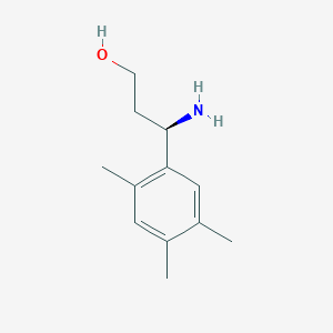 (3R)-3-amino-3-(2,4,5-trimethylphenyl)propan-1-ol