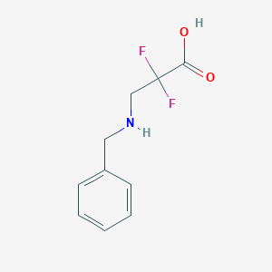 3-(Benzylamino)-2,2-difluoropropanoic acid