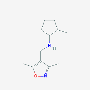 N-[(Dimethyl-1,2-oxazol-4-yl)methyl]-2-methylcyclopentan-1-amine