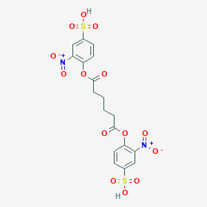 B132894 Bis(2-nitro-4-sulfophenyl) hexanedioate CAS No. 143392-33-0
