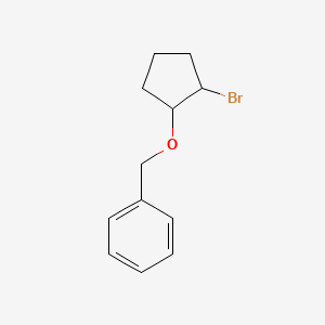 ([(2-Bromocyclopentyl)oxy]methyl)benzene