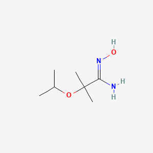 N'-Hydroxy-2-methyl-2-(propan-2-yloxy)propanimidamide