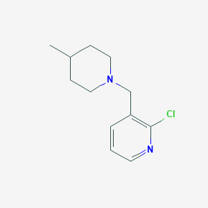 2-Chloro-3-[(4-methylpiperidin-1-yl)methyl]pyridine