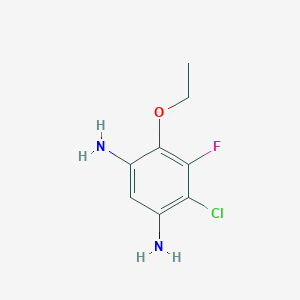 4-Chloro-6-ethoxy-5-fluorobenzene-1,3-diamine