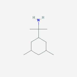 molecular formula C11H23N B13289630 2-(3,5-Dimethylcyclohexyl)propan-2-amine 